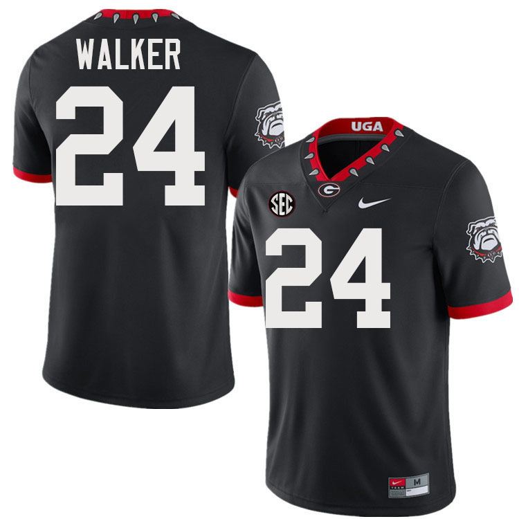 #24 Bo Walker UGA Jersey,University Of Georgia Bulldogs Football Jersey,Uniforms,Gears-Throwback